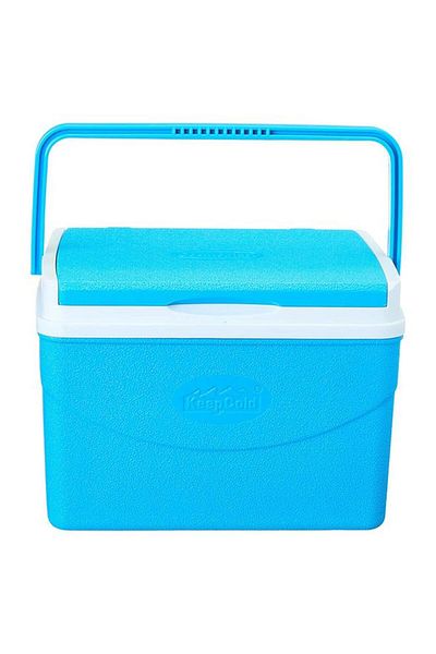 Generic Cosmoplast CFC Free Polymer Keep Cold Picnic Icebox Blue and White 5 Liter
