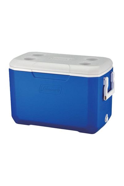 Generic Coleman Polylite Polyurethane Rugged Ice Chest Blue and White 45 Liter