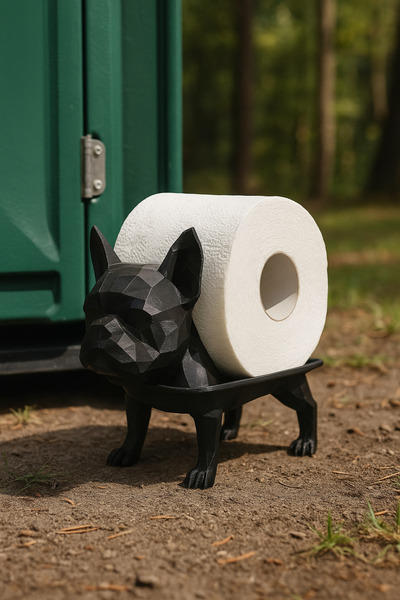 DNRYSL ورق تواليت مزخرف، ديكور منزلي عملي، تصميم مرحاض بولدوج