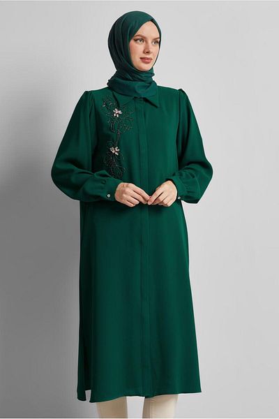 Alvina Shirt Collar Tunic Tunic 45372