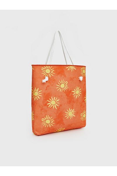 LC Waikiki Sun Printed Women's Beach Bag