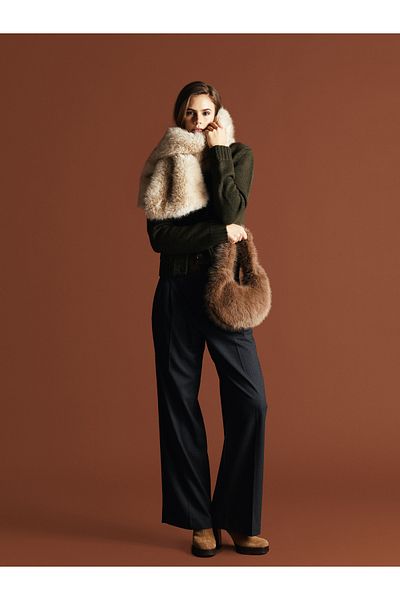 LC Waikiki Furry Women's Baguette Bag