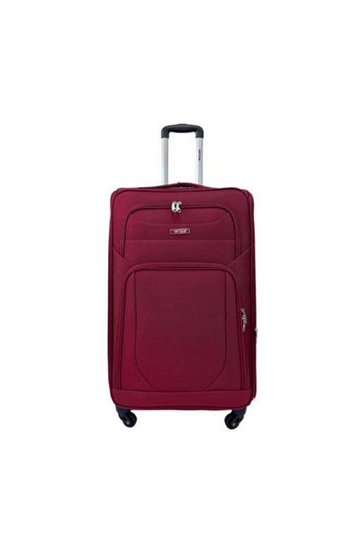 Generic STARGOLD Premium Fabric Trolley Luggage Set 4PCS, 360° Wheels, 20/24/28/32", VT-TR512 Maroon