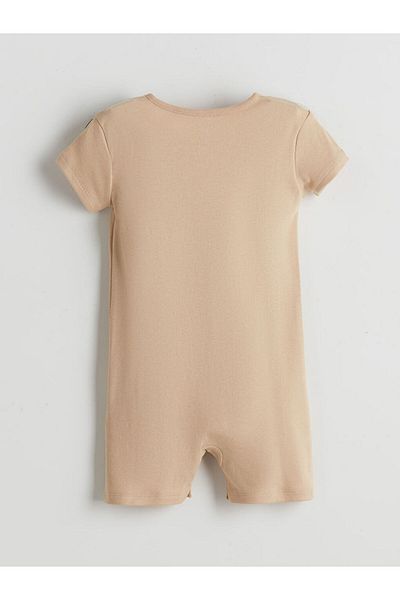 LC Waikiki New Season Crew Neck Printed Baby Boy Jumpsuit - S5K634Z1
