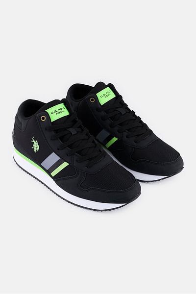 U.S. Polo Assn. Men Lace Up Casual Shoes, Black