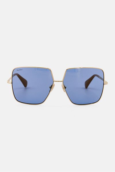 Max Mara Women MM008232X60 Square Sunglasses, Blue