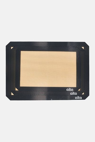 Alta 3 Pieces Silicone Baking Mat Set, Brown/Black