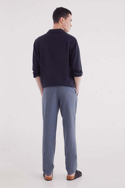 Springfield Slim fit linen structured trousers