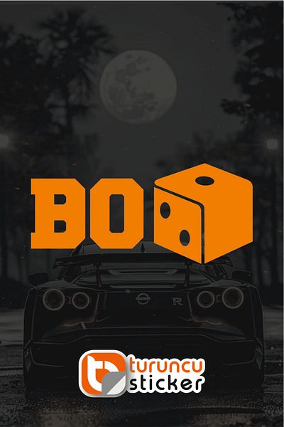 Turuncu Autocolant BoZAR 20×5 cm – Autocolant pentru vehicul – Motor – Laptop – Cască
