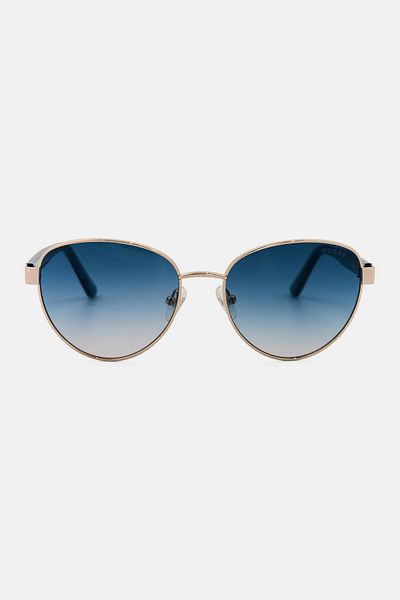 Guess Women GU00101 Round Sunglasses, Gold