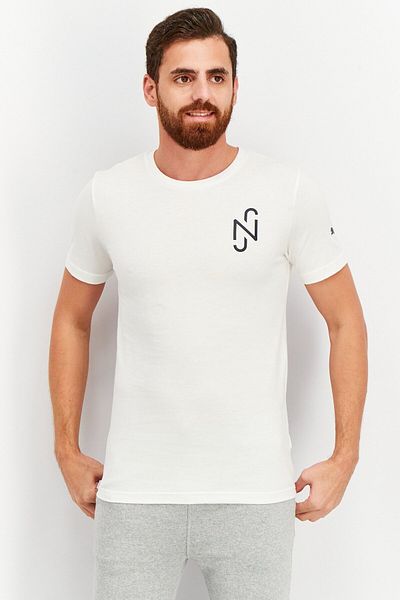 Puma Men Sportswear Fit Short Sleeve Graphic Print T-Shirt, White