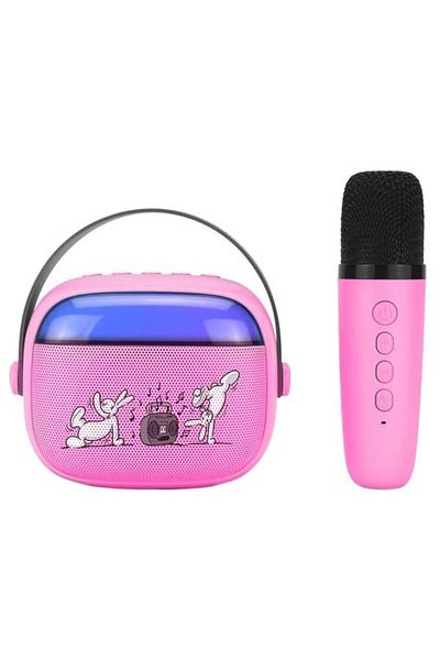 Gogen Portable speaker for children GoGEN BOB A BOBEK PARTY, 3.2 W, microphone, pink