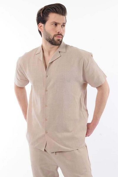 Madmext Mink over Fit Men's Shirt Suit E7303