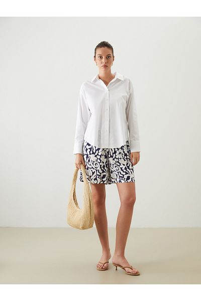 LC Waikiki Floral Women's Shorts with Elastic Waist
