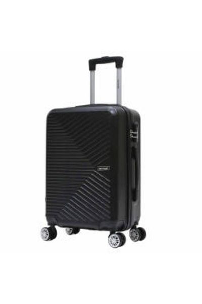 Generic STARGOLD ABS Hardside 20-Inch Cabin Suitcase with 360° Spinner Wheels & Lock – Elegant Black