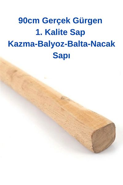 KL HOME 1St Quality Real Hornbeam 90cm Pickaxe-Sledgehammer-Scythe Handle