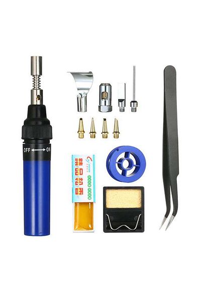 Generic 13-Piece Soldering Iron Kit Blue