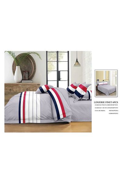 CHIRASO CHIRASO Bedding Set, FINET, 6 Pieces, Bed Sheet 245x250, Quilt 200x230, 4 Pillowcases