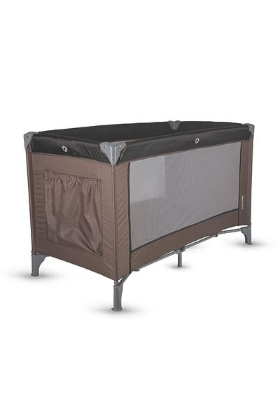 Coccolle Pătuț pliabil pentru bebeluși cu o singură înălțime Coccolle Notte, culoare Dessert Taupe