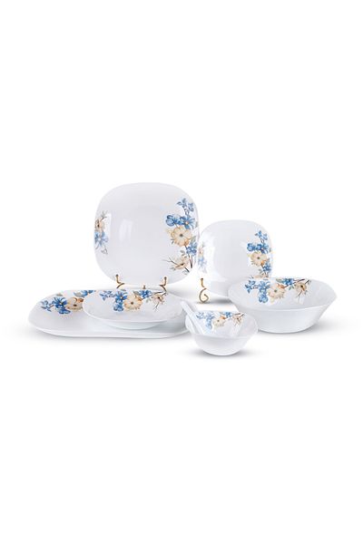 ROYALFORD Opalware Dining 36-Piece Set RF12879 Dishwasher Safe/Freezer and Microwave Safe