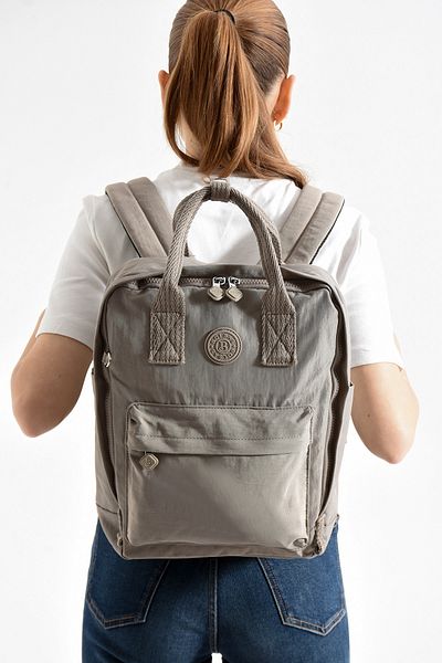 Just Polo Unisex Waterproof Imported Crinkle Fabric School Business and Travel Backpack