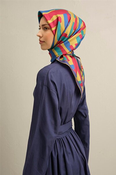 Armine Με γεωμετρικό μοτίβο Κασκόλ Pure Μετάξι Sura 9303D 50