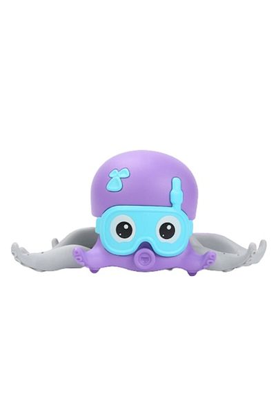 OEM Bath Toy, Octopus, Purple/Gray