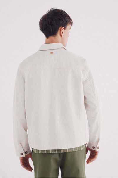 Springfield linen- cotton overshirt