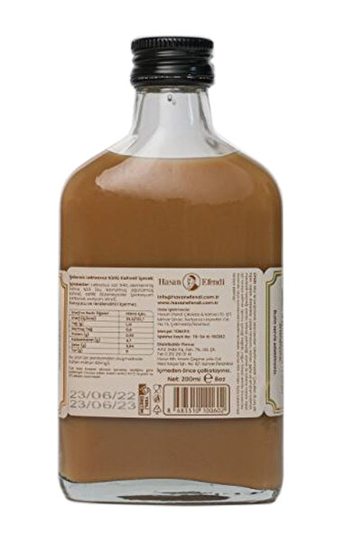 HASAN EFENDİ Ç&K COLD BREW COFFEE LATTE LACTOSE FREE MILK - LAKTOZSUZ SÜTLÜ 190 ML * 3'LÜ