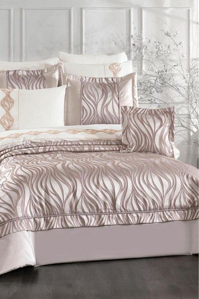 Çeyiz Diyarı Fides 10 Piece Dowry Set Dusty Rose
