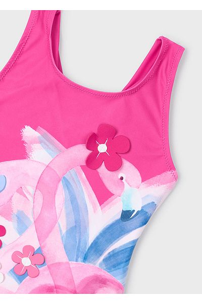 MAYORAL 3717 Girl's Fuchia Swimsuit