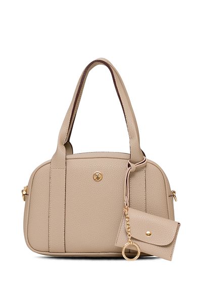 U.S. Polo Assn. Geantă de damă bej-roșu Claret Us25542