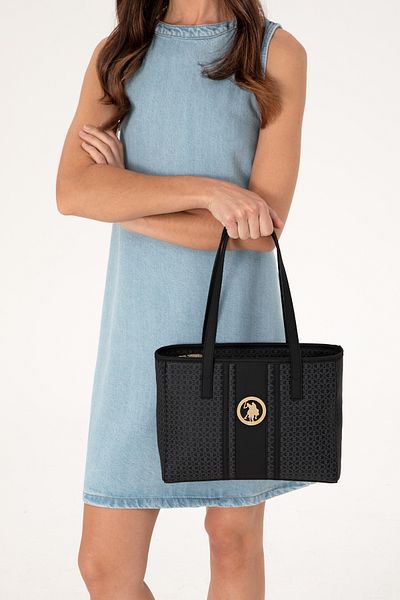 U.S. Polo Assn. Women's Black Shoulder Bag 50311444-Vr046