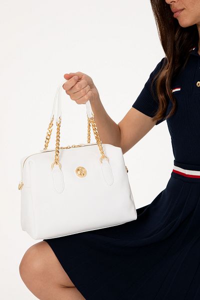 U.S. Polo Assn. Women's White Shoulder Bag 50293653-Vr013