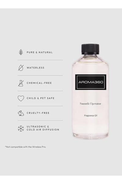 Aroma360 زيت معطر جو سموث أوبيريتور - زهر الليلك، خشب الصندل، والباتشولي - ٥٠٠ مل، ١٦.٩ أونصة سائلة