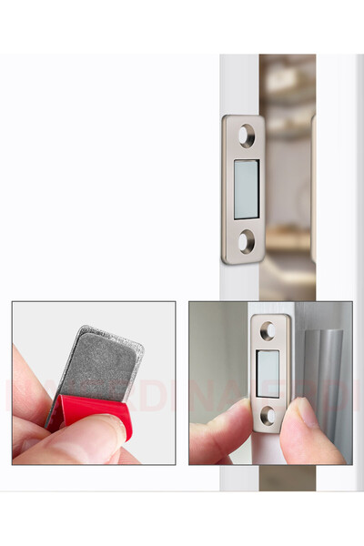 OEM Set de zăvoare magnetice subțiri cu șuruburi incluse pentru uși și sertare