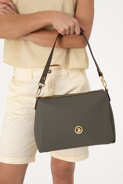 U.S. Polo Assn. Women's Khaki Shoulder Bag 50293655-Vr027