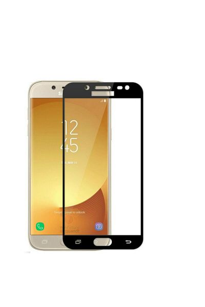 OEM Folie de sticlă pentru Samsung Galaxy J7 2017, MyStyle 5D Full Glue Negru