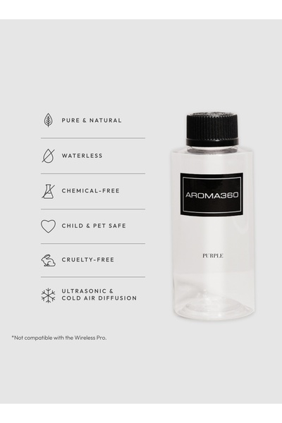 Aroma360 زيت معطر جو بنفسجي - زهرة النيرولي، الفلفل الأسود، الهيل والباتشولي - 200 مل، 6.7 أونصة سائلة