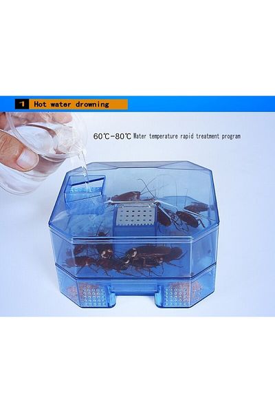 OEM Capcană reutilizabilă pentru gândaci de bucătărie din plastic, cu 4 zone și 2 niveluri pentru eficiență maximă