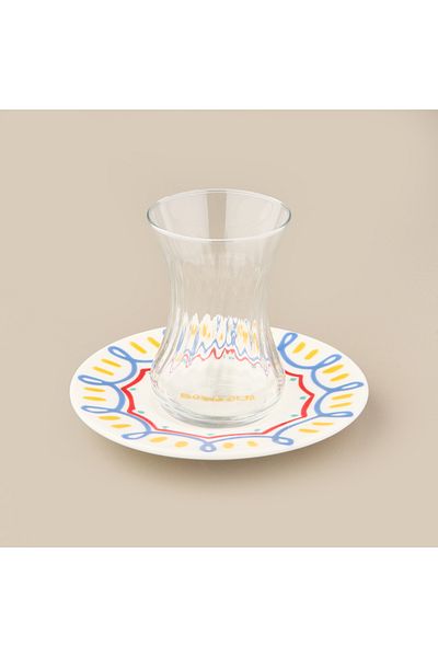 Evidea Kitchen Bonjour Tea Plate - Colored - 13 cm