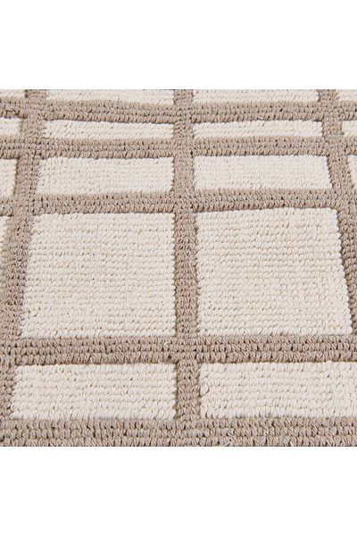 Evidea Soft Roger 2-Piece Bath Mat - Ecru / Beige - 60X100 cm + 50X60 cm