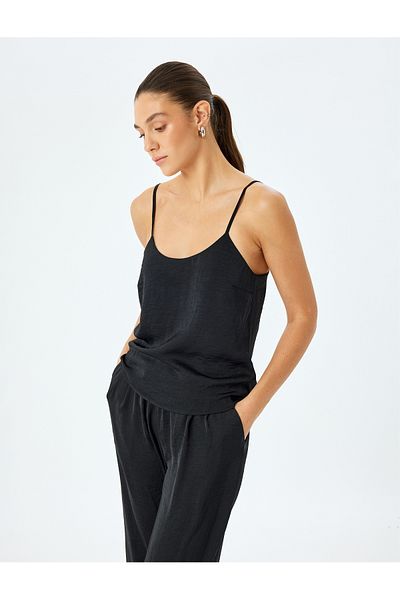 Koton Thin Straps Satin Tank Top