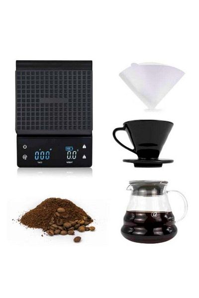 rank Coffee Drip Preparation Set with 4 Pieces