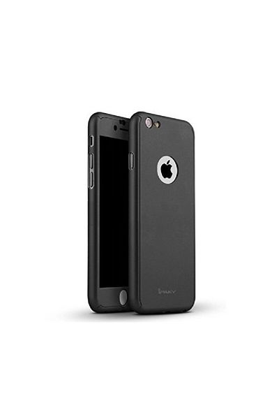OEM Husă completă Ipaky pentru iPhone 6/6S 360 + folie de sticlă, neagră