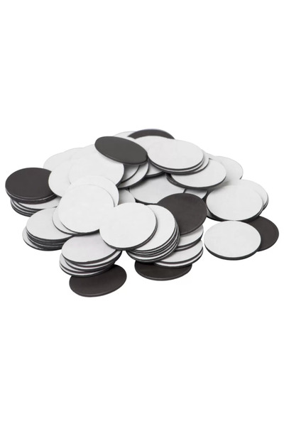 OEM Set de 100 de puncte magnetice rotunde cu adeziv, Createur, 2,4 cm
