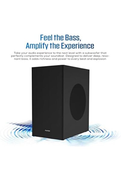 Faster Theater Pro T3000 RGB Soundbar Speaker - 2.1CH Wired Subwoofer and Wireless Soundbar Portable