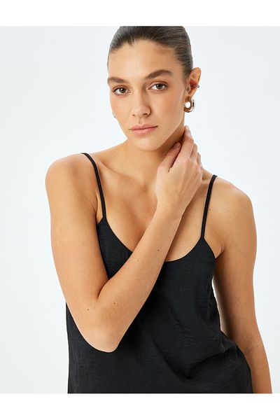 Koton Thin Straps Satin Tank Top