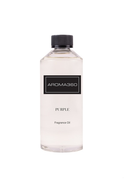 Aroma360 زيت عطري أرجواني - زهرة النيرولي، الفلفل، الهيل والباتشولي - 500 مل