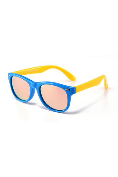 SKYDDAR INNOVATION Ochelari de soare pentru copii 3-8 ani, protecție UV, polarizați, Skyddar Kido D802 - galben albastru